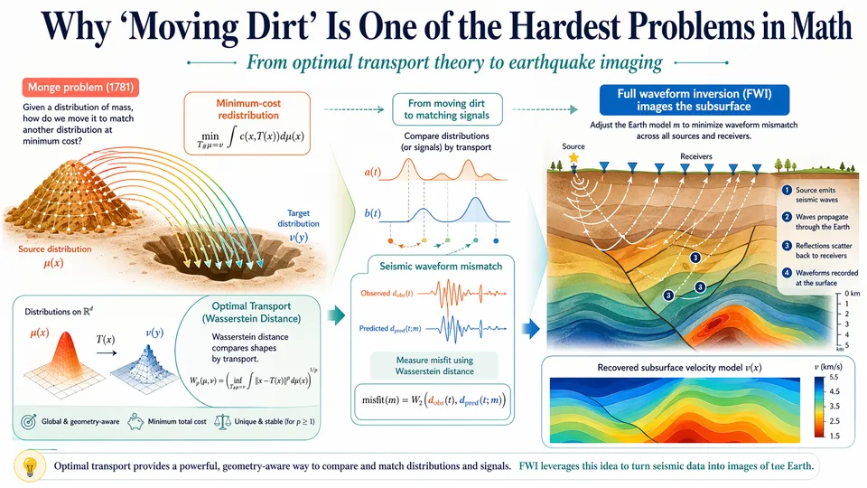 Why "Moving Dirt" Is One of the Hardest Problems in Math